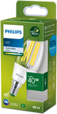 Philips led philips ultra efficient led kaarslamp transparant - 40 w - e14 - koelwit licht