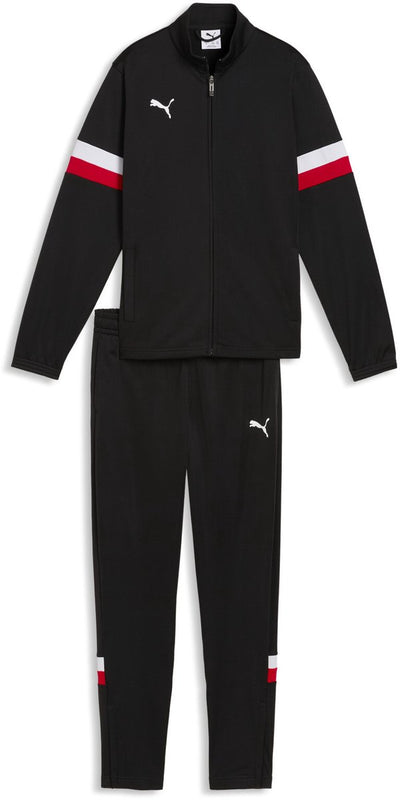 Chándal unisex Puma individualrise tracksuit jr - negro-blanco-rojo