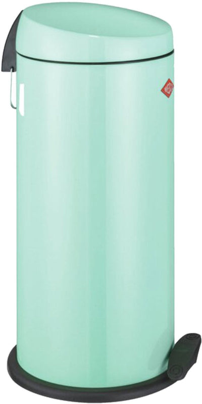 Wesco Capboy Maxi Pattumiera | pattumiera a pedale | 22 litri | metallo - menta | cestino per rifiuti - prodotto in Germania