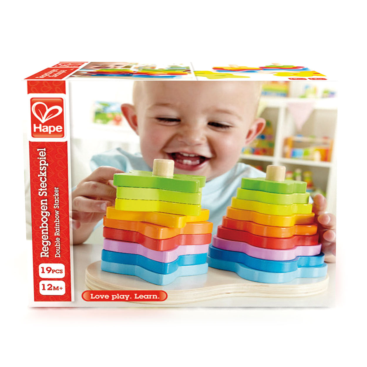 Regenboog Tower Stacking Hape