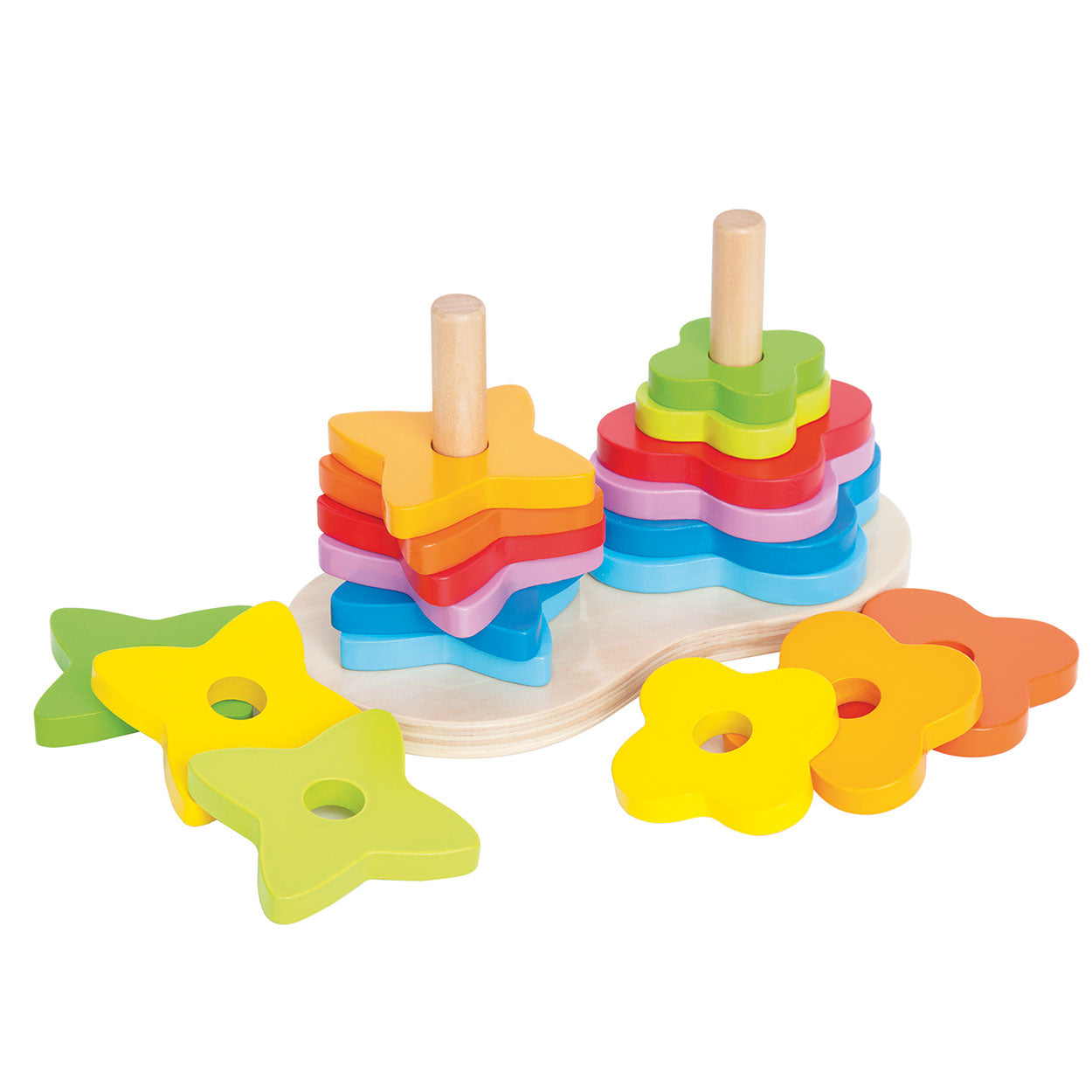 Regenboog Tower Stacking Hape