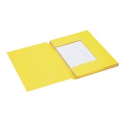 Carpeta guardapolvo espectro djois a6010-244 cartón 255g m2 a4 amarillo 3 solapas reciclado