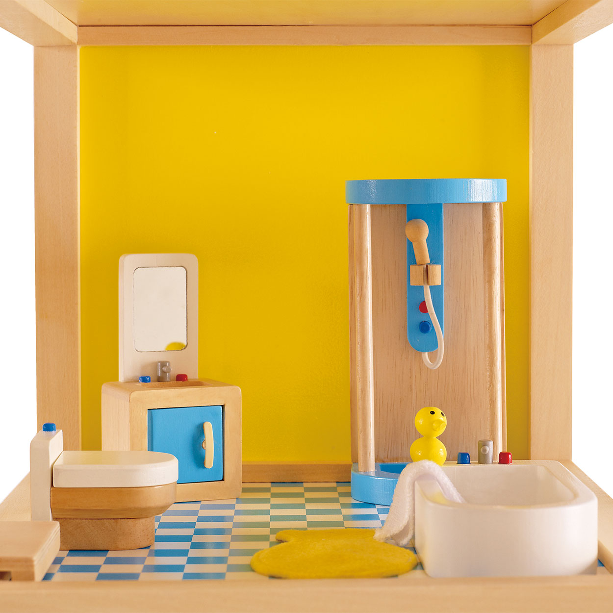 Baño de casa de muñecas hape