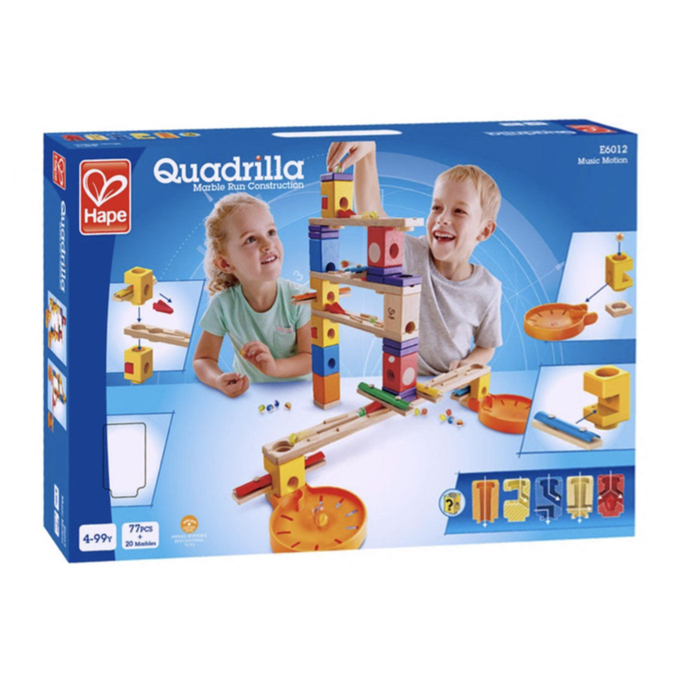 Hape Wooden Knikkeraan Music Motion, 97dlg.