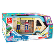 Hape houten avonturenbus poppenhuis - afbeelding 2