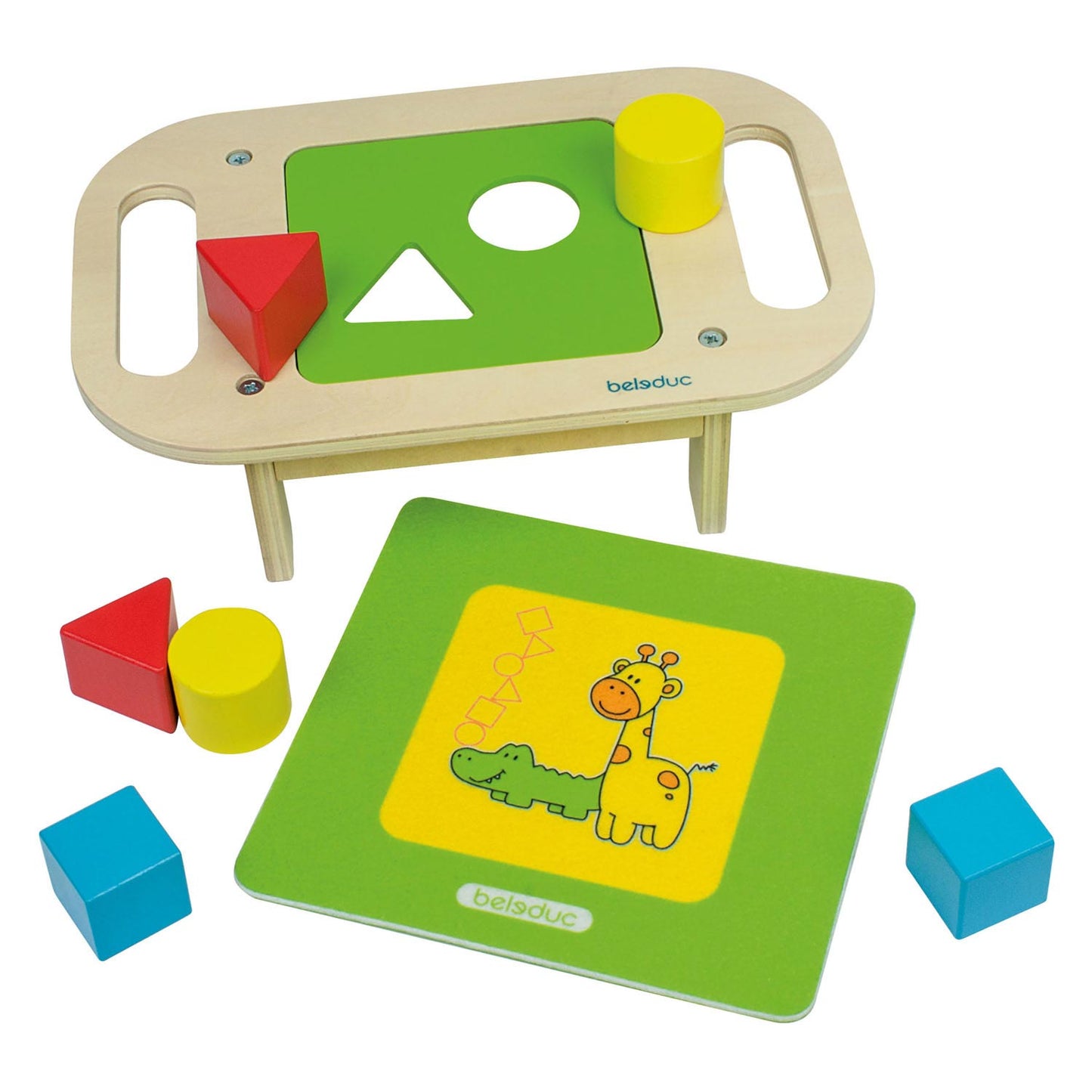 Beleduc de madera intercambiable estofado