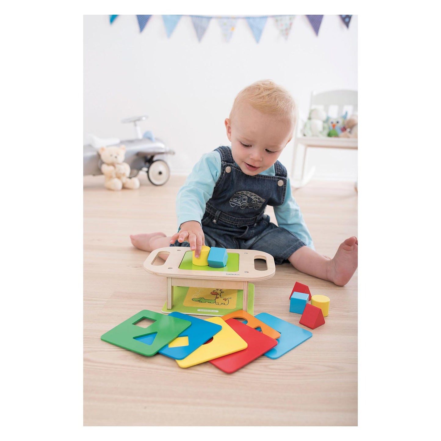 Beleduc de madera intercambiable estofado