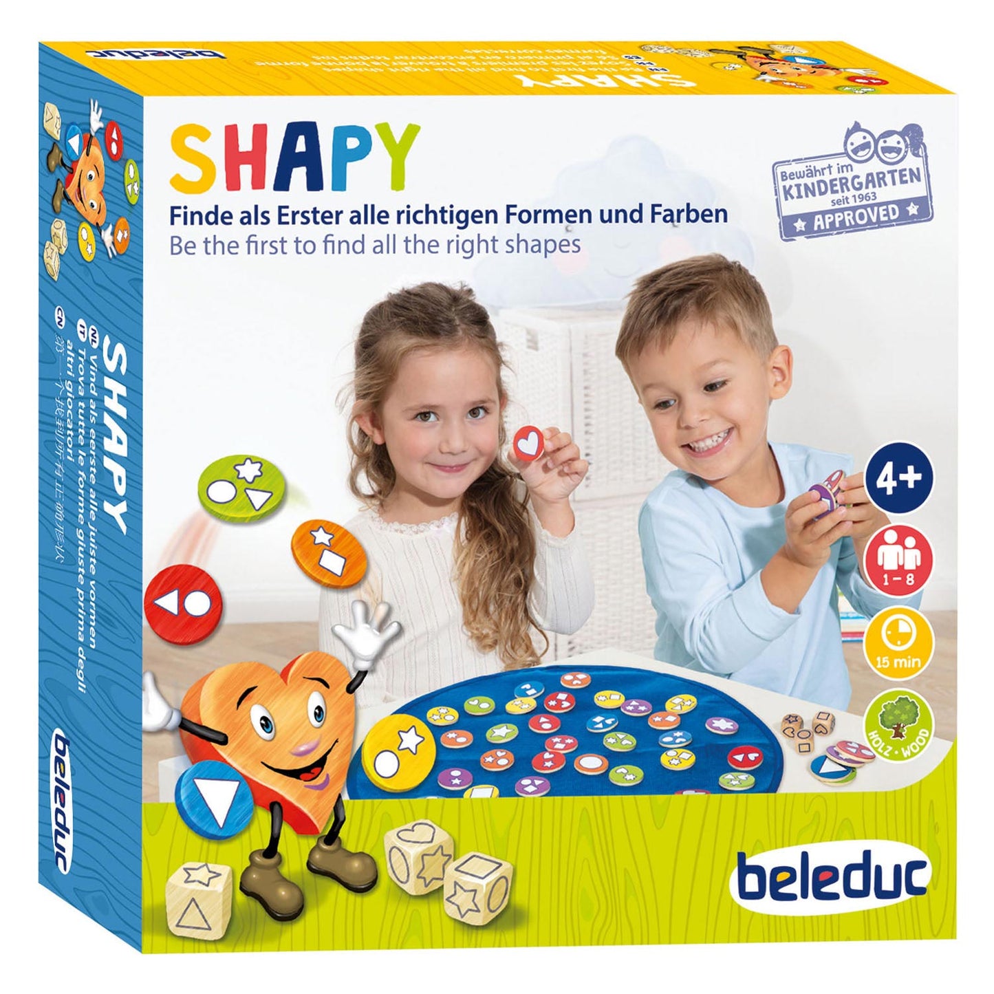 Formas de beleduc de shapy y juego combinado para niños