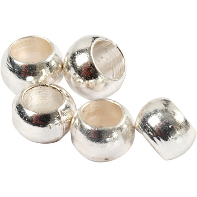 Createiv Company Squeeze Beads, D 2 mm, plata, 1000 piezas 1 caja