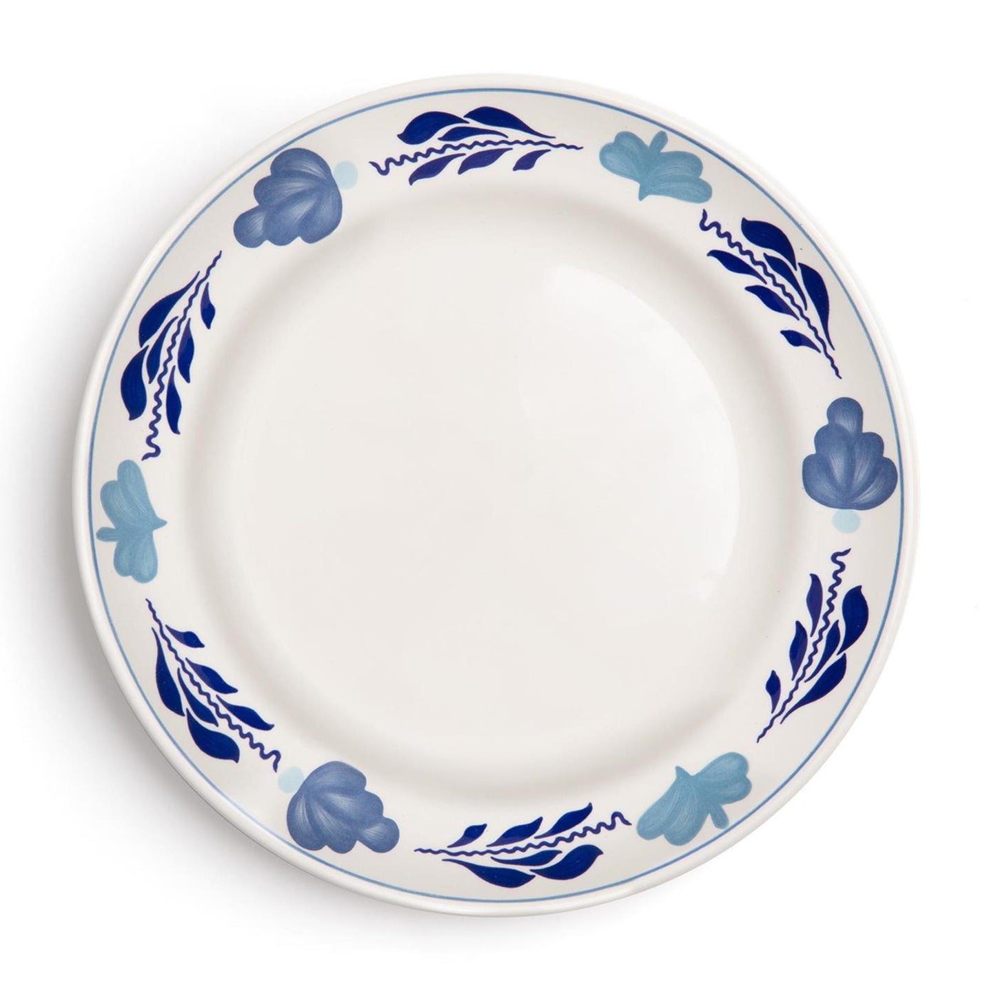Boerenbont boerenblauw plat bord ã˜25,5cm decor doos a 6 stuks