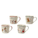 Decoris Taza navideña porcelana 400ml 9,5x13x8,9cm 4 surtidos