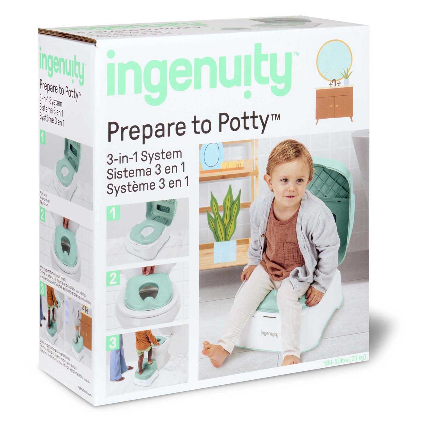 Sistema 3 in 1 per l'addestramento al WC Abi