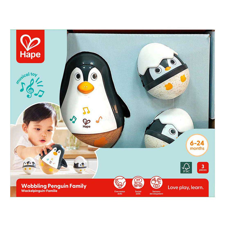 Famiglia di pinguini subacquei Hape - 3 parti.