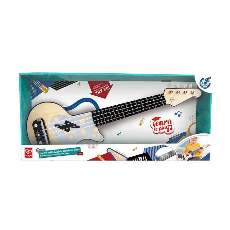 Ukelele Hape con luces - azul