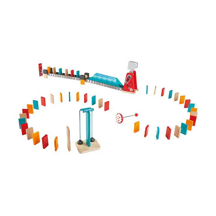 Dominó martillo Hape - 59 piezas.