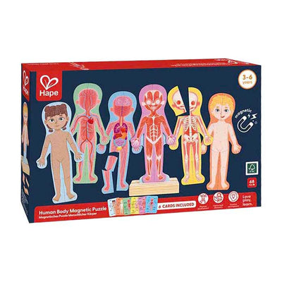 Puzzle magnetico del corpo umano Hape - 63 pezzi.