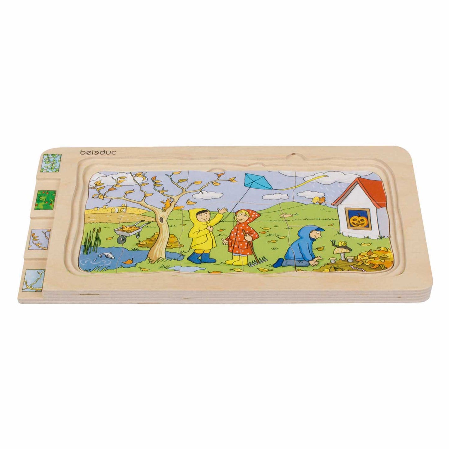 Puzzle de capas beleduc 4 estaciones