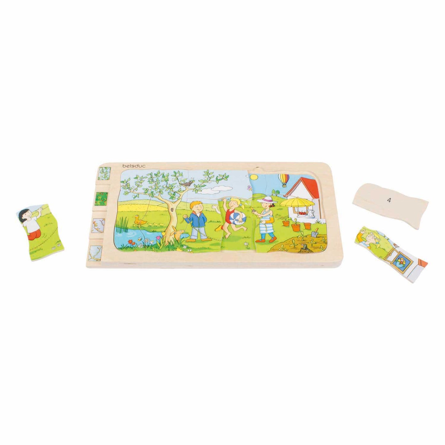 Puzzle de capas beleduc 4 estaciones