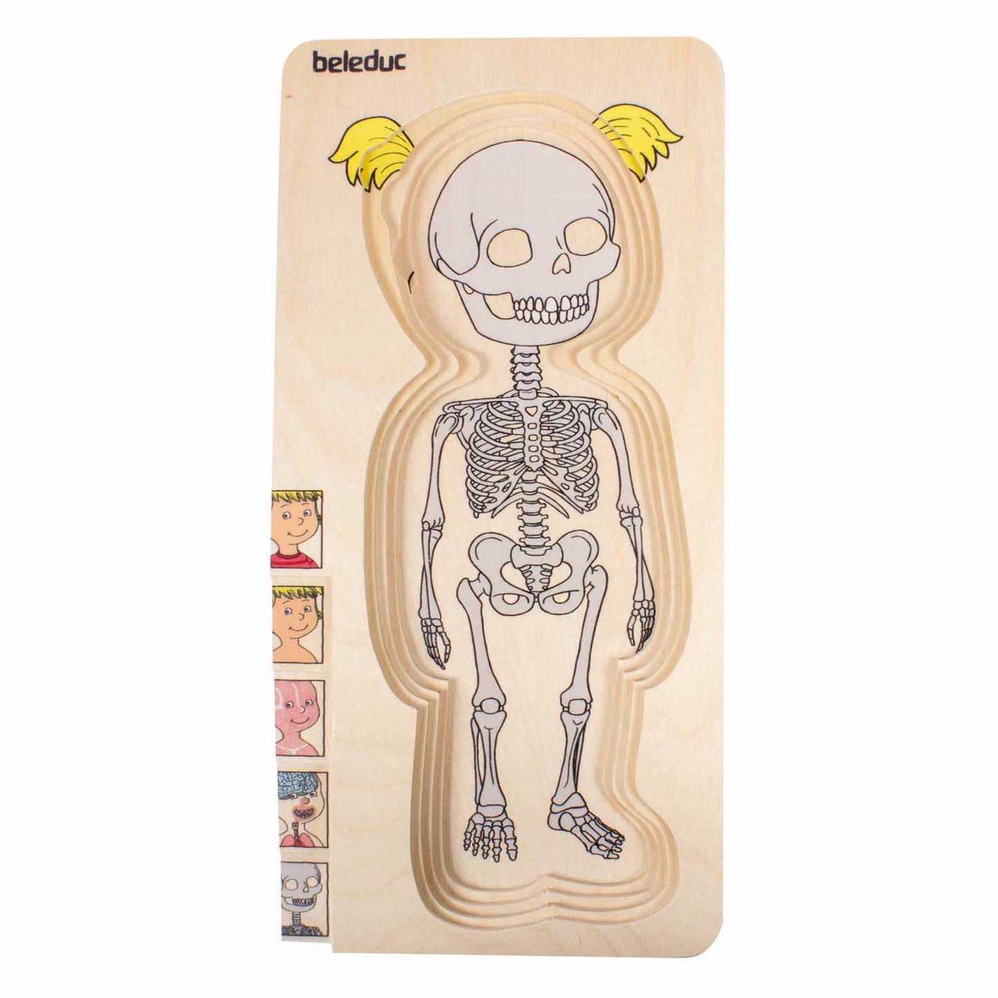 Beleduc puzzle a strati in legno ragazza - 5 strati