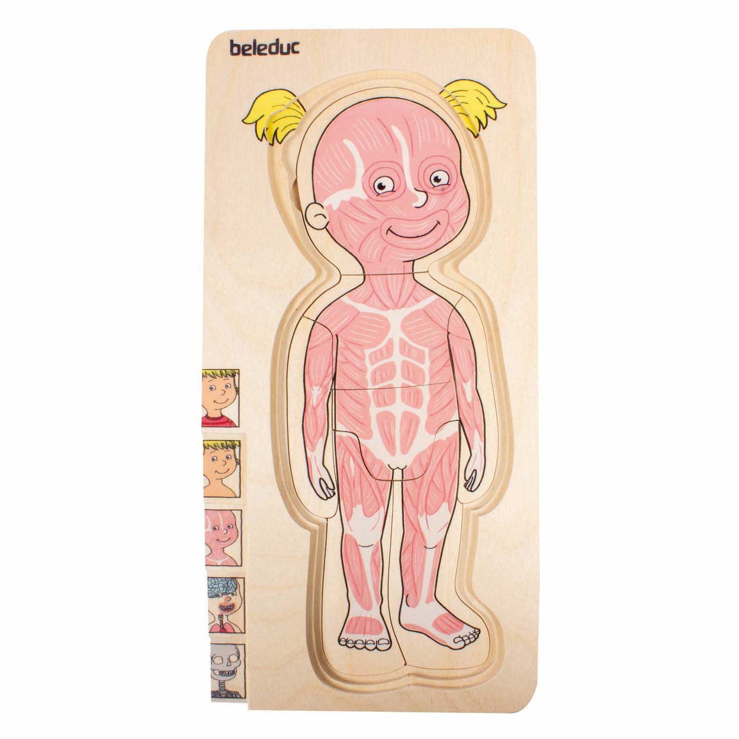 Beleduc puzzle a strati in legno ragazza - 5 strati