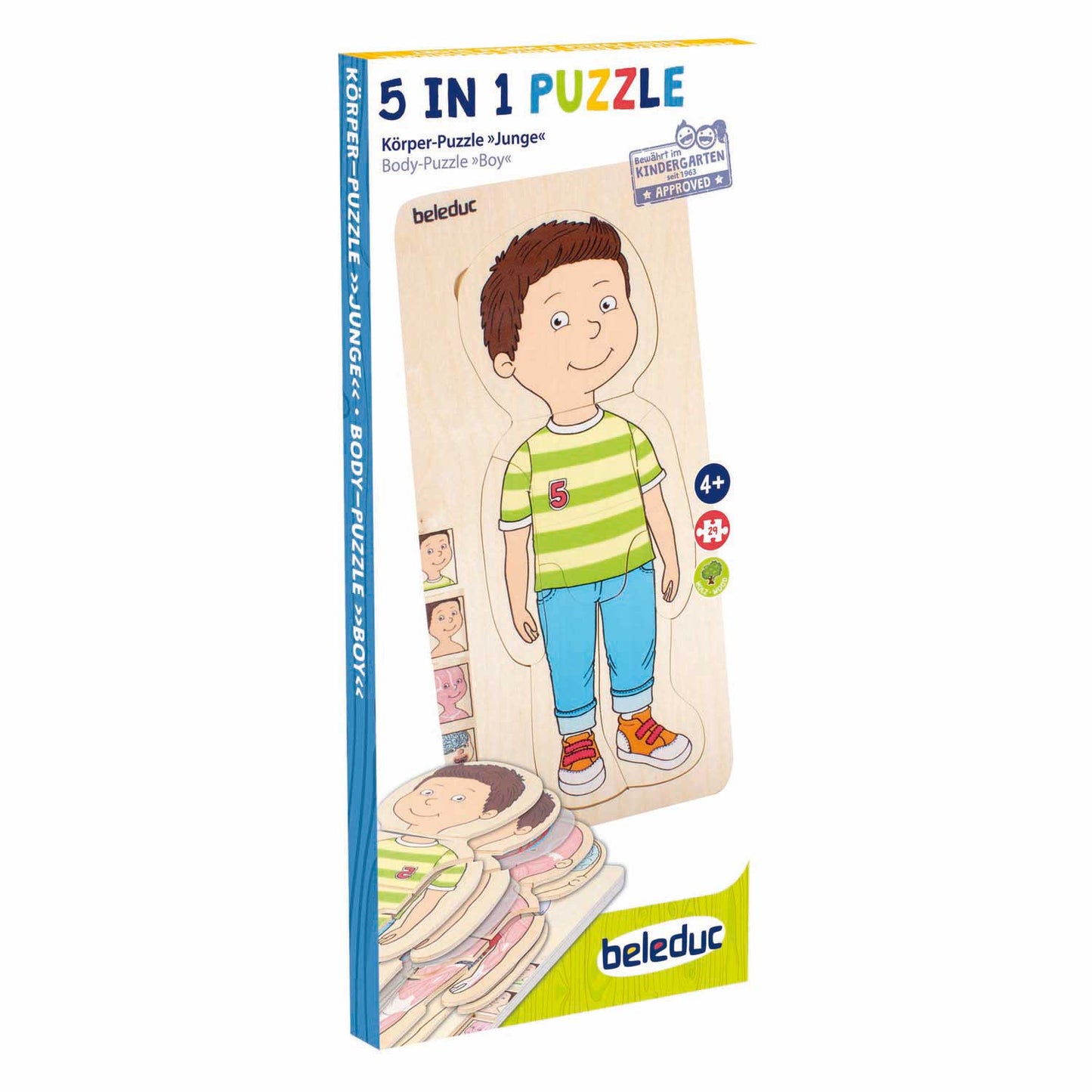 Beleduc rompecabezas de capas de madera niño - 5 capas