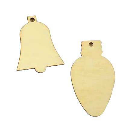 Mini ciondolo natalizio in legno artigianale (per pezzo)