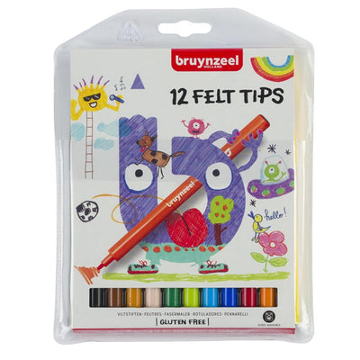 Bruynzeel Kids FeltStifts, 12 °.