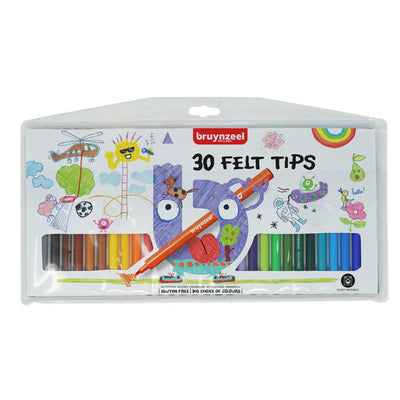 Bruynzeel Kids FeltStifts, 30 °.