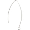 Orecchino Creative Company, h: 42 mm, misura del buco 2 mm, placcato argento, 4 pezzi 1 scatola