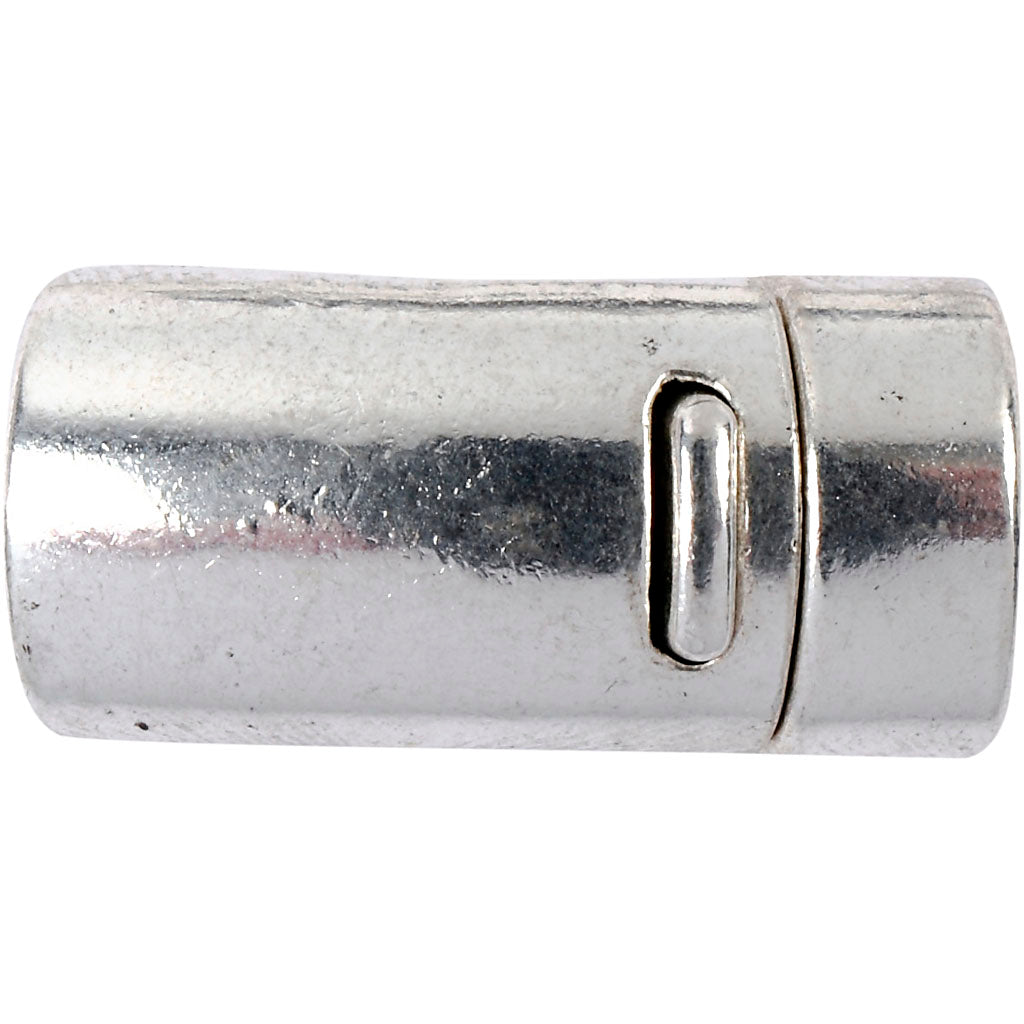 Chiusura magnetica Creativ Company, d 26 mm, dimensione del foro 10 mm, argento antico, 1 pezzo