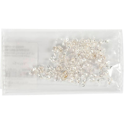 Mantello Creative Company, l: 8 mm, d 3 mm, placcato argento, 100 pezzi 1 scatola