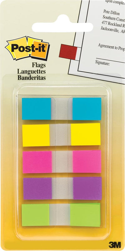 Post-it index tabs 6835 11.9x43.1mm 3+2 assorted