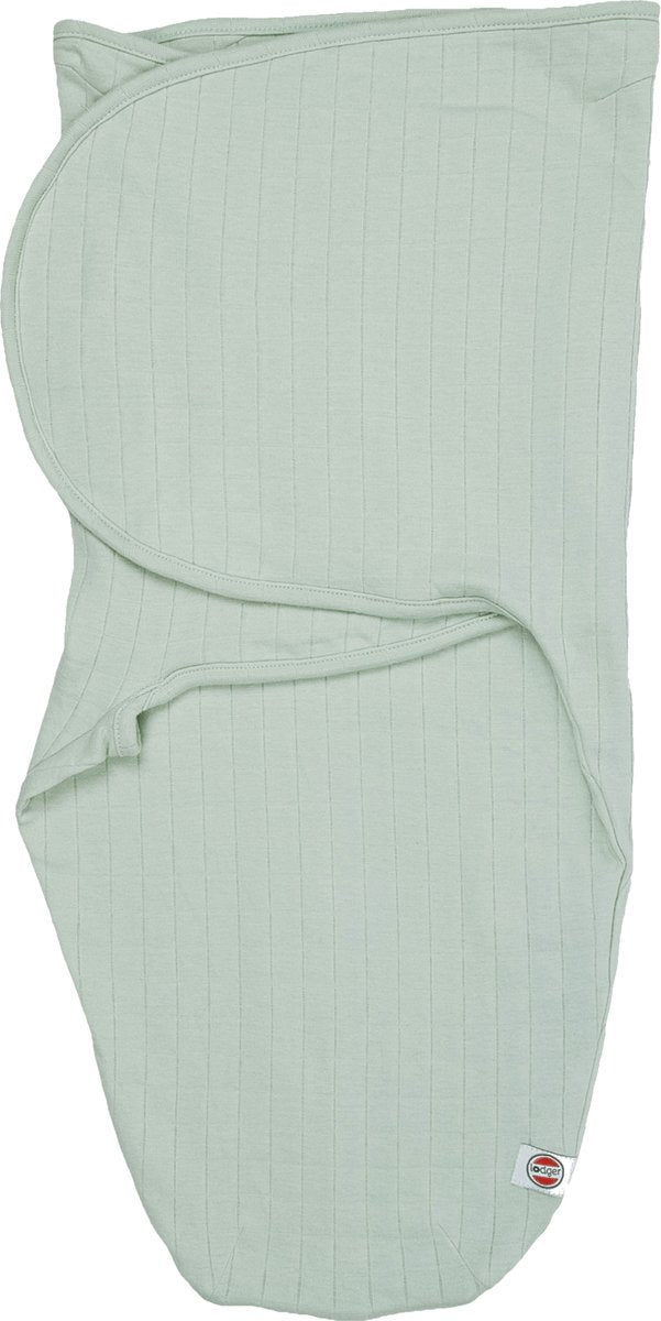 Lodger Bundler - saco de dormir envolvente - verde - 0,3 tog - 60 cm (0-4 m) - algodón orgánico - manta envolvente