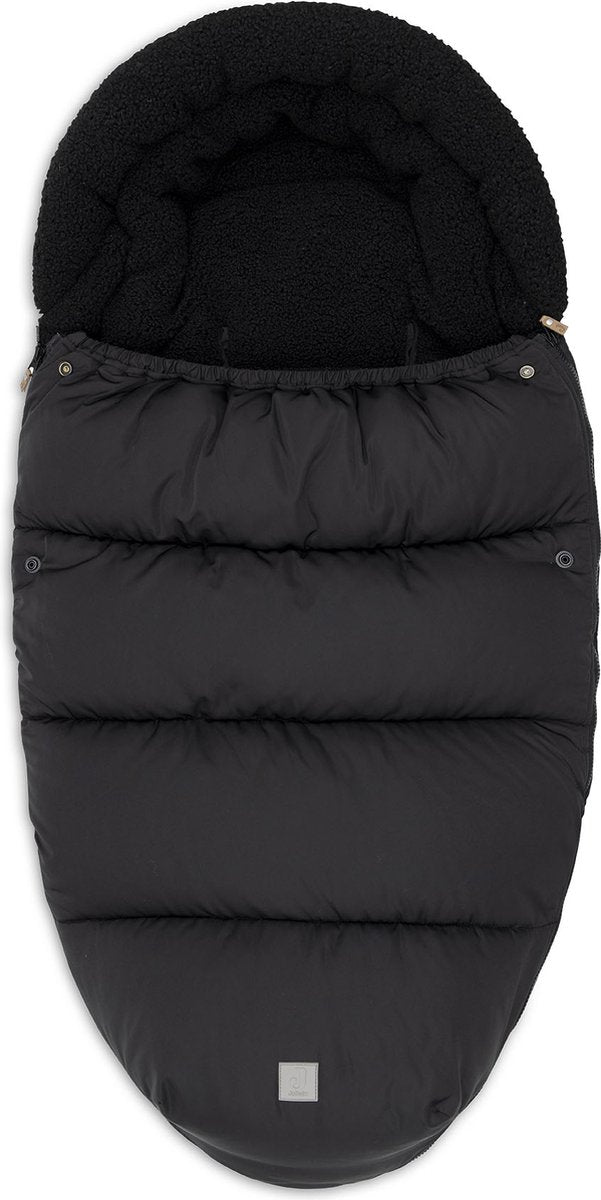 Jollein sacco coprigambe per carrozzina - nero gonfio - idrorepellente