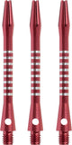 Aste per freccette Faver - alluminio - 3 pezzi - rosso - 5,5 cm