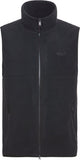 Chaleco Jack Wolfskin Lite Curl para hombres, chaleco para exterior - negro