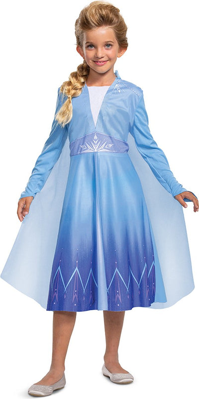 Disfraz disney - frozen 2, elsa travelling basic plus, talla s (5 - 6 años), niña