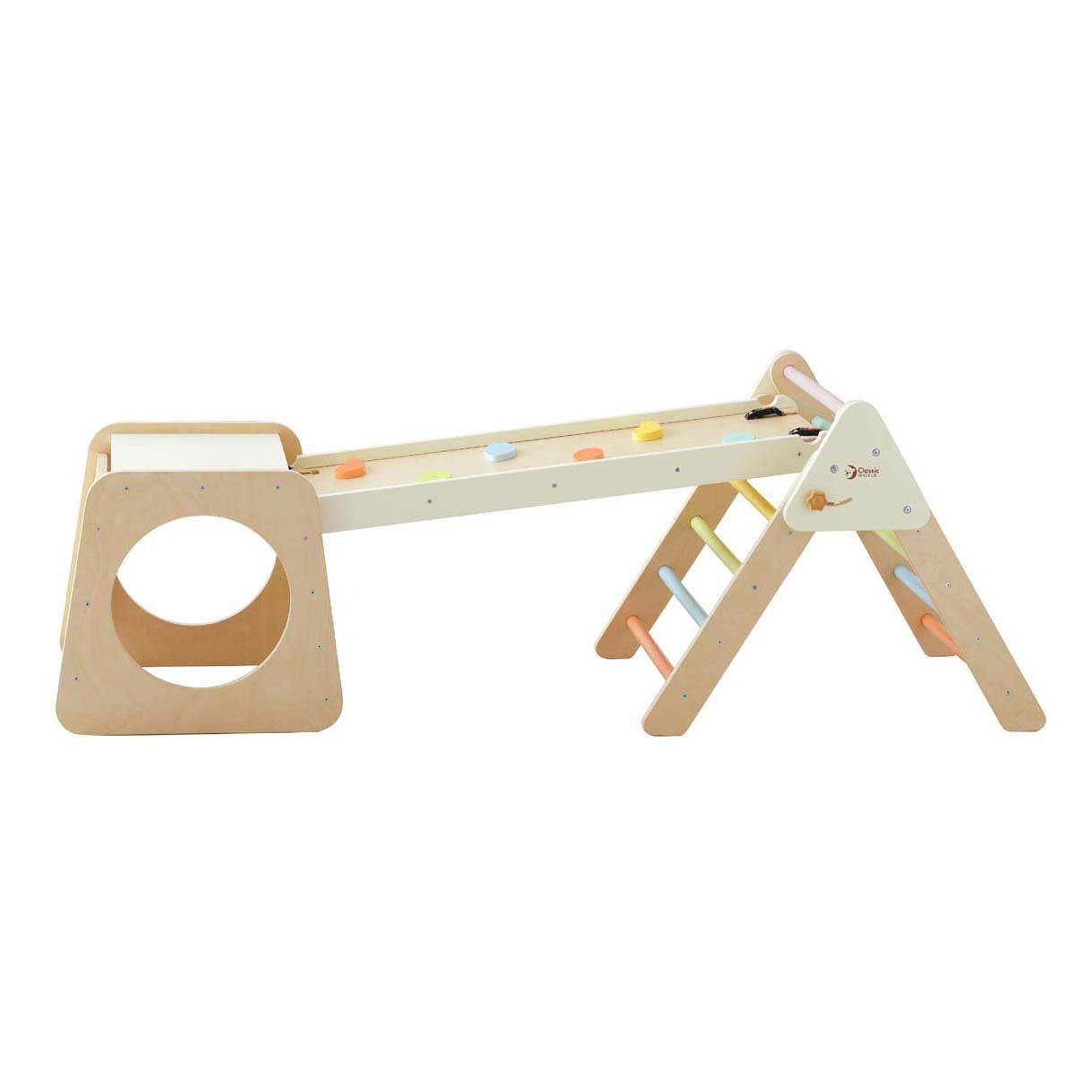 Juego de escalada de madera Classic World plegable - 5 en 1