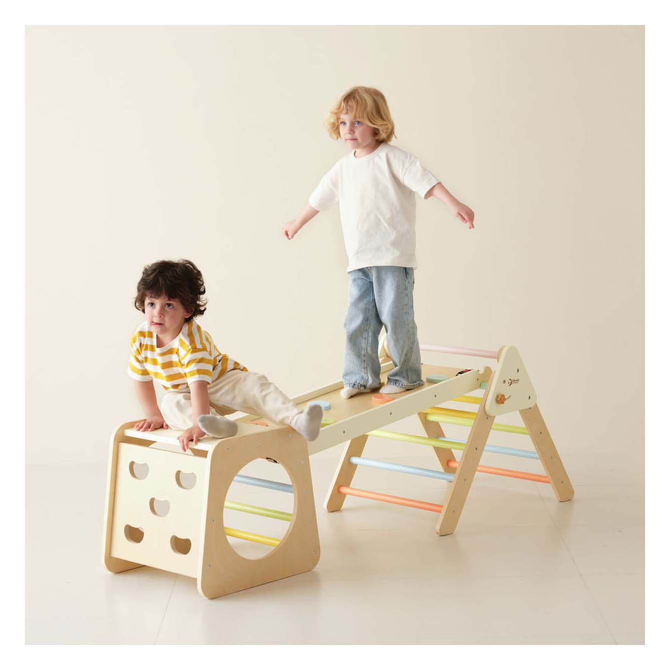 Juego de escalada de madera Classic World plegable - 5 en 1