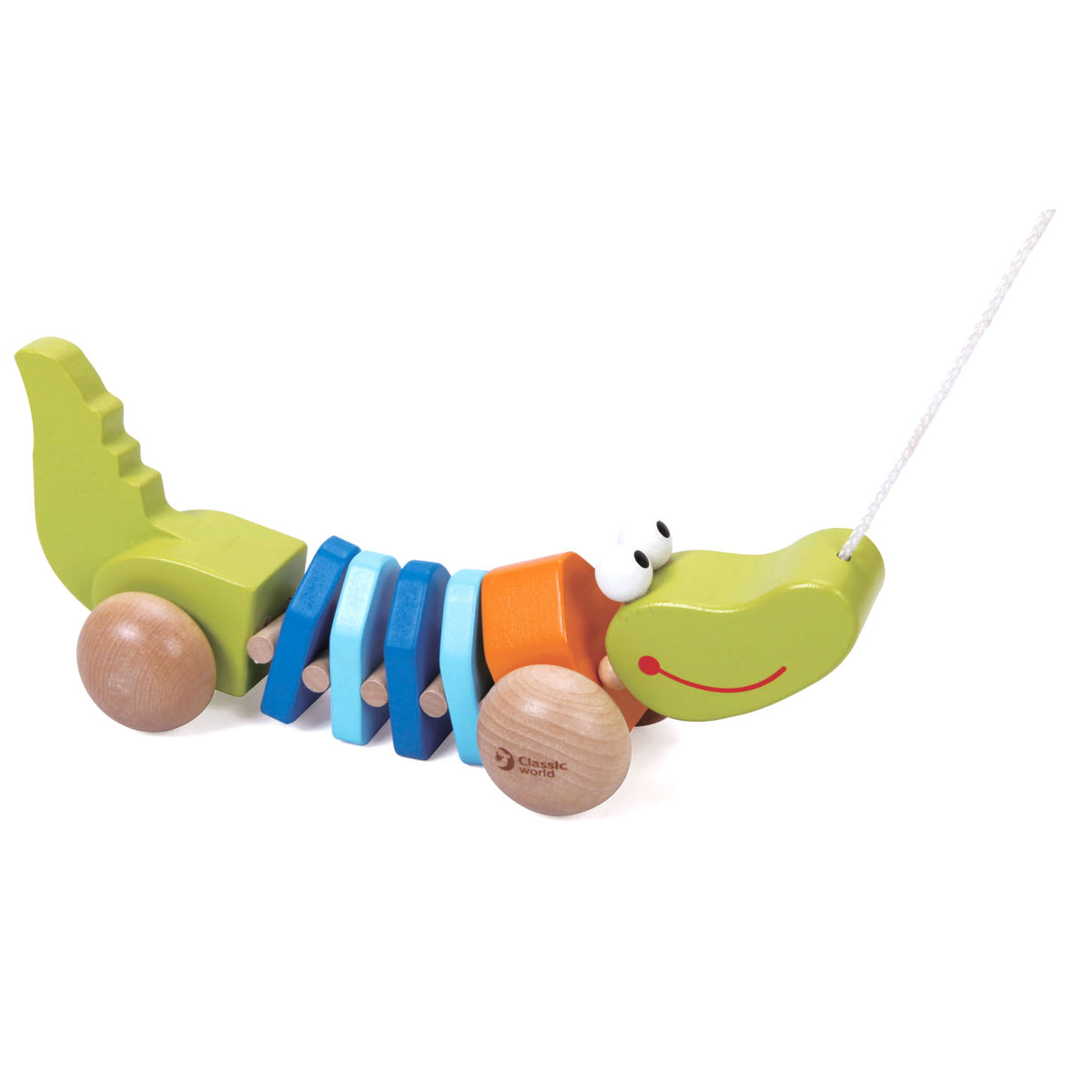 Classic World World Wooden Trekvier Crocodile