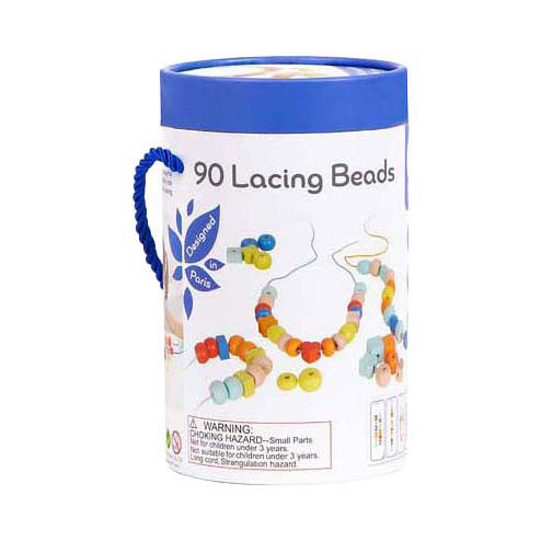 Classic World World Wooden Threading perline, 90dlg.