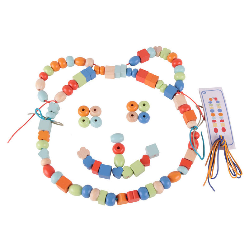 Classic World World Wooden Threading perline, 90dlg.