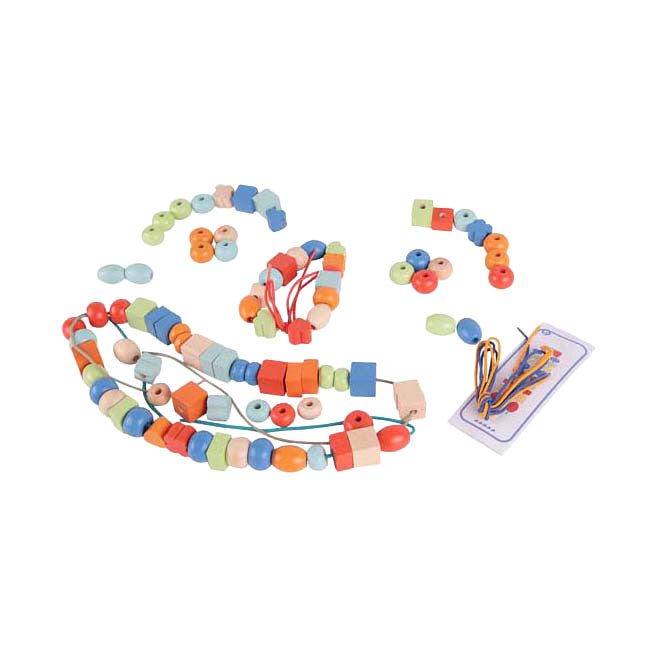 Classic World World Wooden Threading perline, 90dlg.