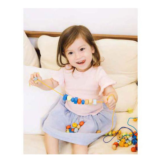 Classic World World Wooden Threading perline, 90dlg.