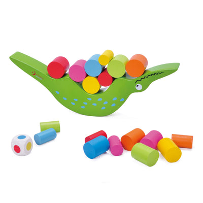 Classal World World Wooden Balance Game Crocodile, 20dlg.