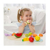 Classic world houten snijfruit met snijplank, 17dlg.