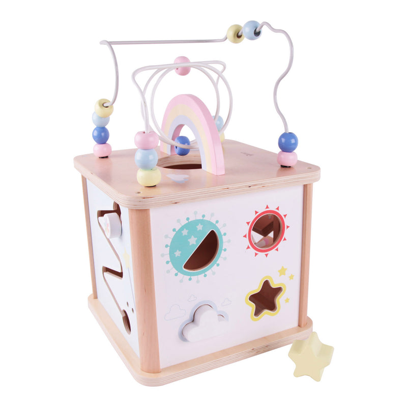 Classic World World Houten Activity Kubus