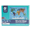 Mappa del mondo puzzle in legno Classic World, 48 pezzi.