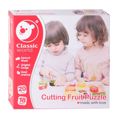 Classic World World Wooden Snijffruit, 20dlg.