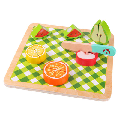 Classic World World Wooden Snijffruit, 20dlg.